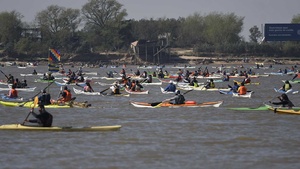 El momento de aproximación a la costa insular. (Fuente: Sebastián Granata)