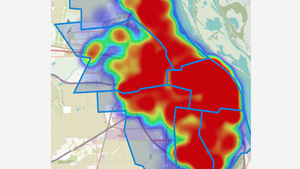 Empezó en el centro, pero los contagios se diseminaron a casi todos los barrios. (Fuente: Municipalidad de Rosario)