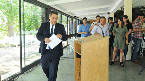 Leonardo Ricciardino fue el encargado del anuncio como nuevo vocero de la Casa Gris. (Fuente: Eduardo Seval )