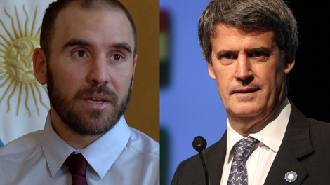 El ministro Martín Guzmán y Alfonso Prat Gay, ex ministro de Macri.