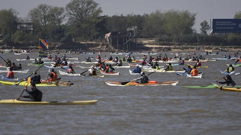 El momento de aproximación a la costa insular. (Fuente: Sebastián Granata)