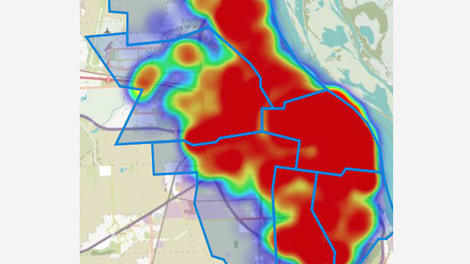 Empezó en el centro, pero los contagios se diseminaron a casi todos los barrios. (Fuente: Municipalidad de Rosario)