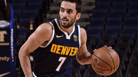 Facundo Campazzo, anotó un triple para la victoria de Denver.