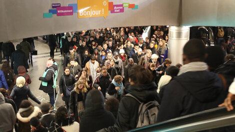 La huelga en Francia paralizó el transporte público