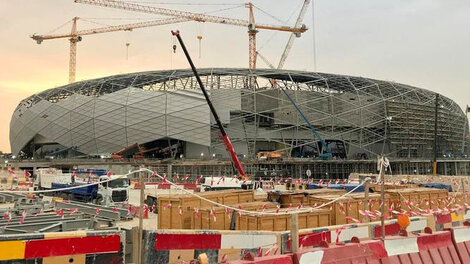 El Education City Stadium, donde Liverpool jugará la semifinal del Mundial de Clubes. Ahí murió un obrero por el calor.