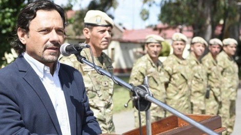 Sáenz y Pulleiro cuando eran intendente y Jefe del Comando