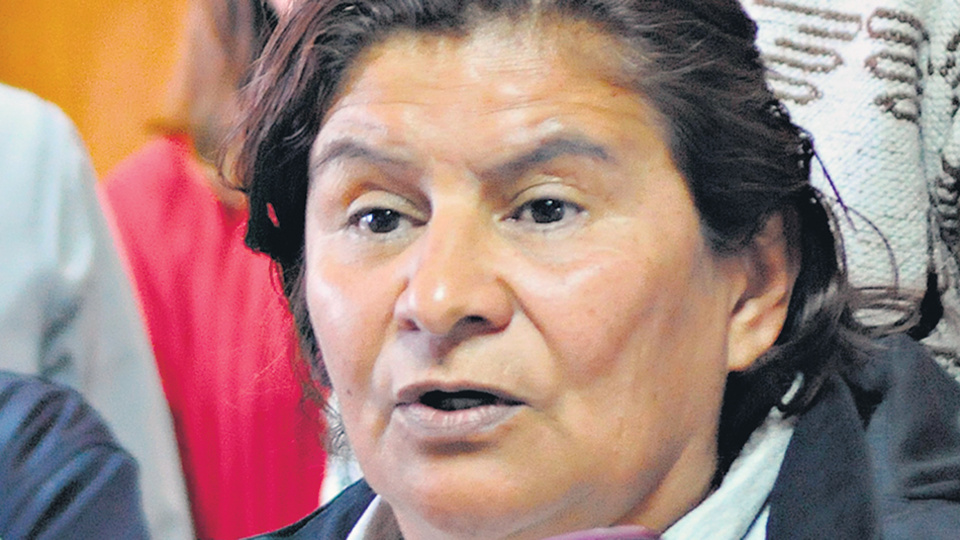 Nélida Rojas, responsable de la Tupac Amaru en Mendoza.