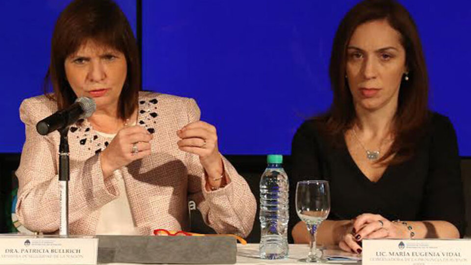 Bullrich y Vidal reivindicaron la represión y le apuntaron a la izquierda