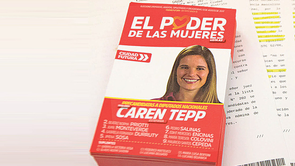 La Cámara Electoral rechazó la presentación de una lista de mujeres