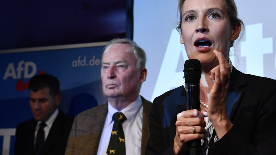 Alice Weidel y Alexander Gauland, los líderes del ultraderechista AfD.