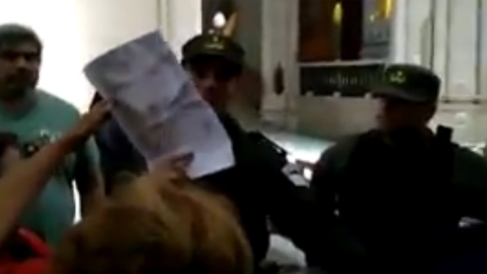 La provocación de Gendarmería ante la pregunta por Santiago