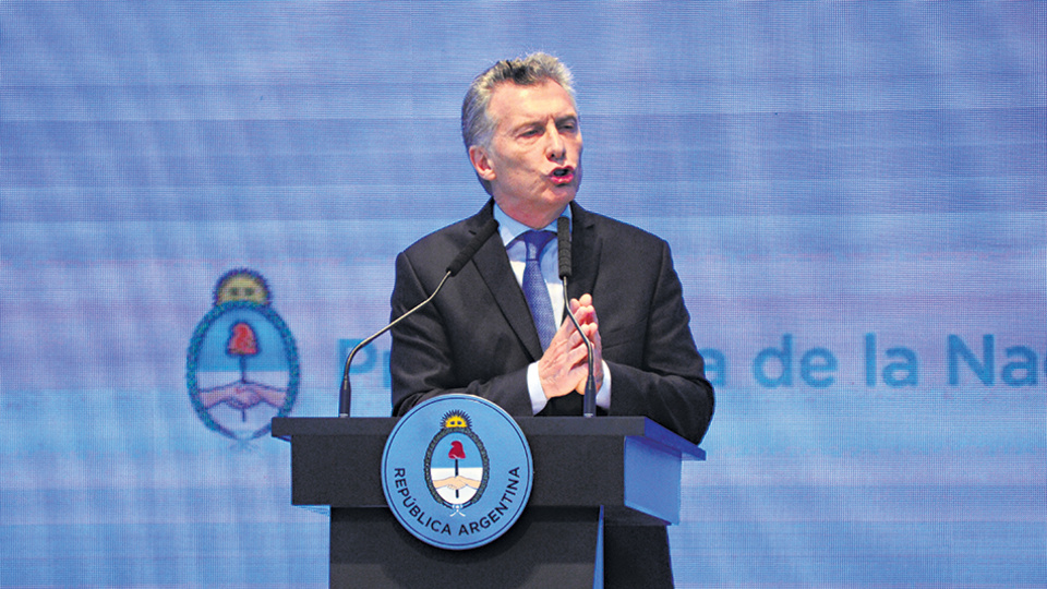 Mauricio Macri presentó su plan ante una platea de invitados especiales en la cúpula del CCK.