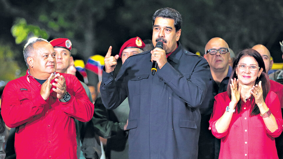 El presidente Maduro celebró los resultados de las elecciones regionales del domingo.