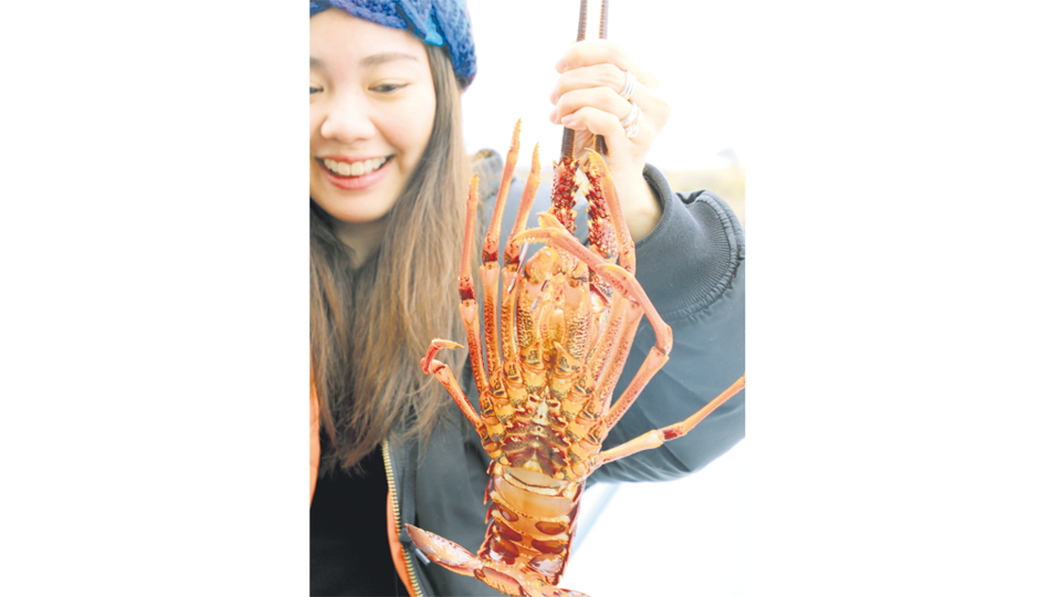 Crayfish o rock lobster, la langosta que conforma el “plato estrella” de la travesía.