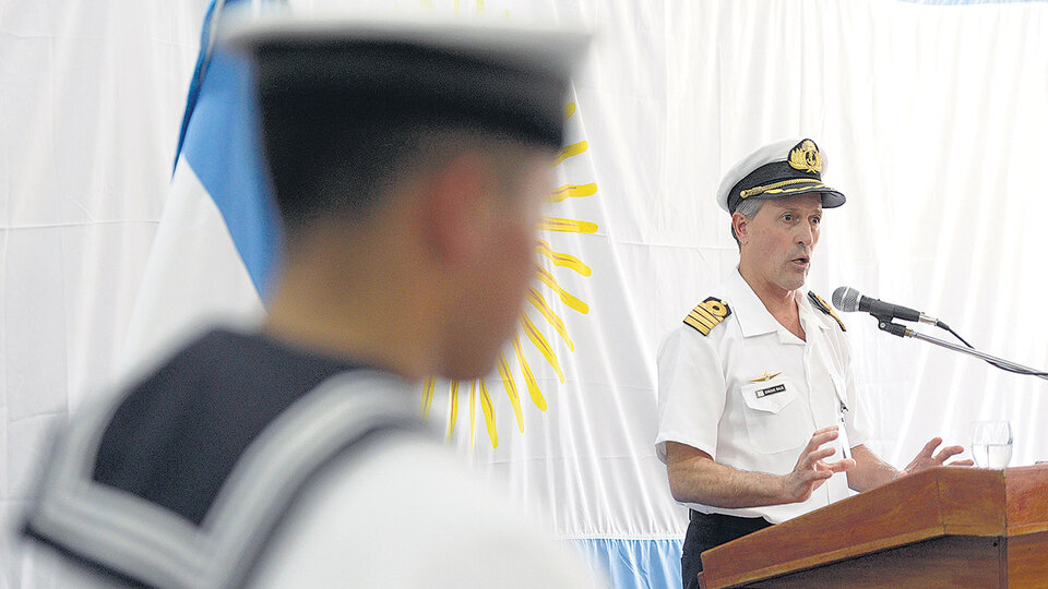 Enrique Balbi, el vocero de la Armada responsable de los partes diarios de información.