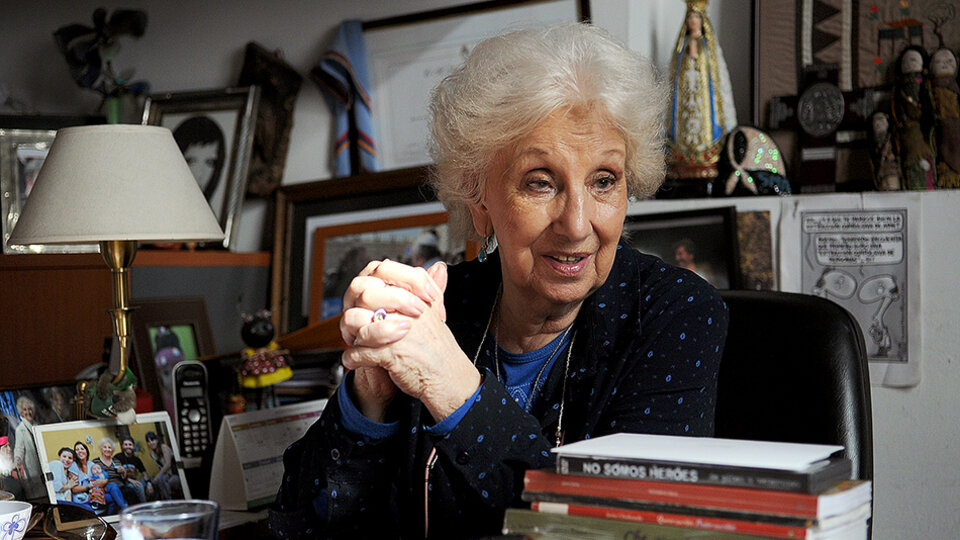 Estela de Carlotto, presidenta de Abuelas de Plaza de Mayo.