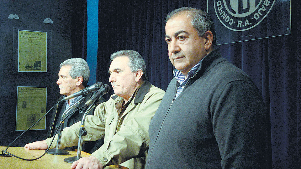 El triunvirato que encabeza la CGT anunciará las medidas de fuerza.