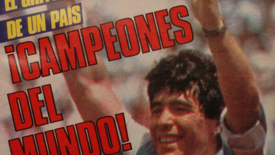 La tapa de El Gráfico cuando la Selección ganó el mundial de México 86.