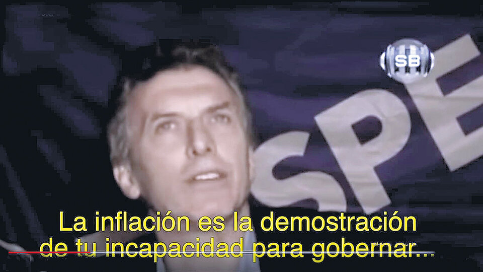 Mauricio Macri en campaña electoral prometió bajar rápido la inflación, pero no lo logró.
