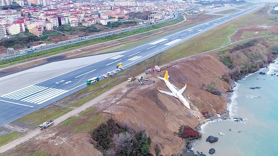 El Boeing de Pegasus en una posici&oacute;n incre&iacute;ble, a 25 metros del mar.