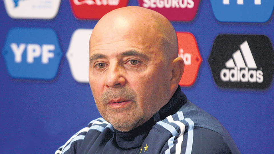 Jorge Sampaoli, DT de la Selección.