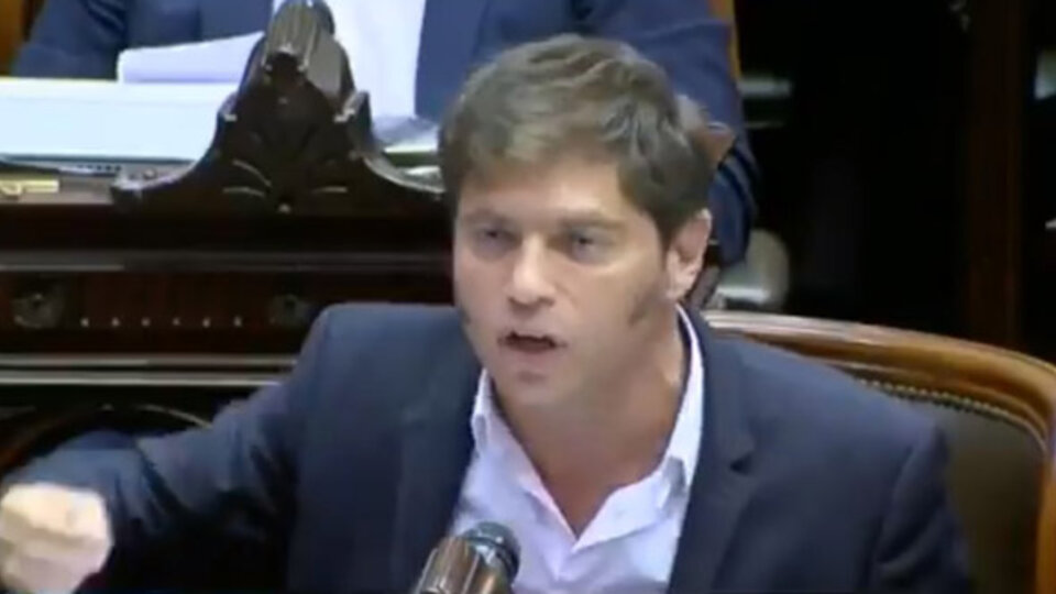 Kicillof, en su intervención de hoy.