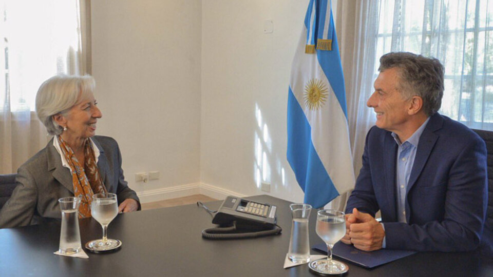 El presidente Macri y la directora del FMI, Christine Lagarde.