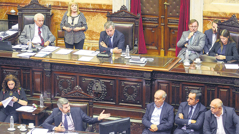 El jefe de Gabinete, Marcos Peña, dio ayer su primer informe del año ante la Cámara de Diputados.