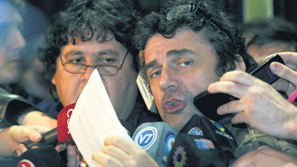 Los metrodelegados Néstor Segovia y Roberto Pianelli.