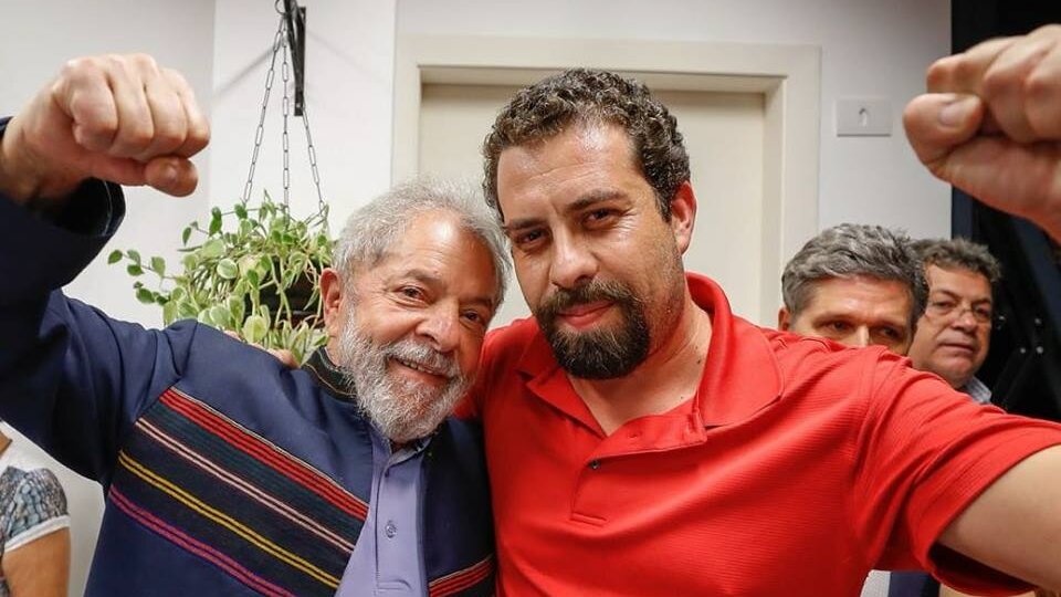 Boulos con Lula en el Sindicato de los MetalÃºrgicos, antes de su arresto.