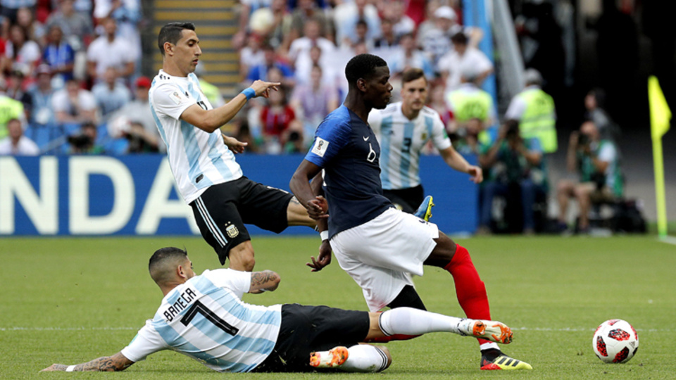 Un pasaje del partido que se juega en Kazán.