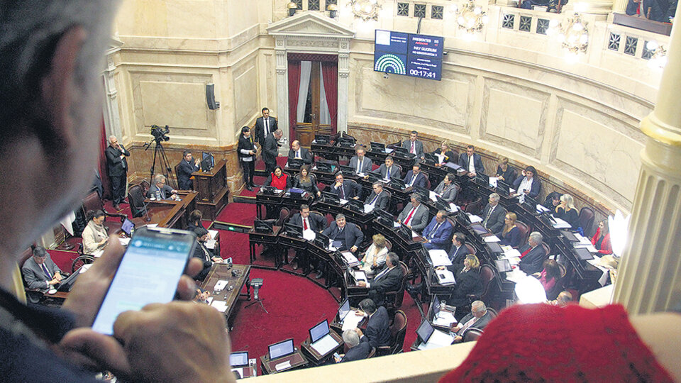 Los presidentes de bloque del Senado se reunieron ayer en la Comisión de Labor Parlamentaria.