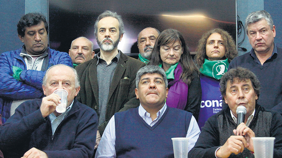 Hugo Yasky, Pablo Moyano y Pablo Micheli serán los oradores del acto de cierre en Plaza de Mayo.