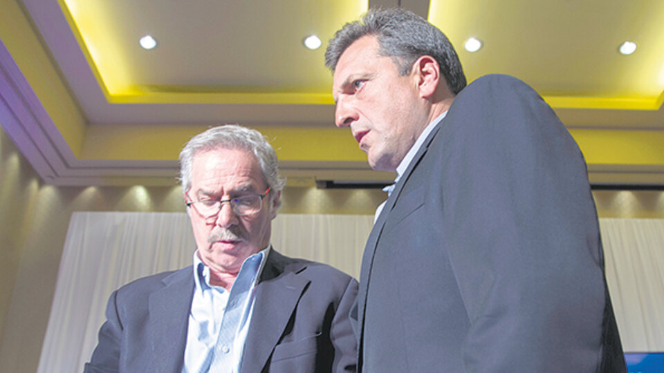 Felipe Solá y Sergio Massa, en direcciones cada vez más separadas.
