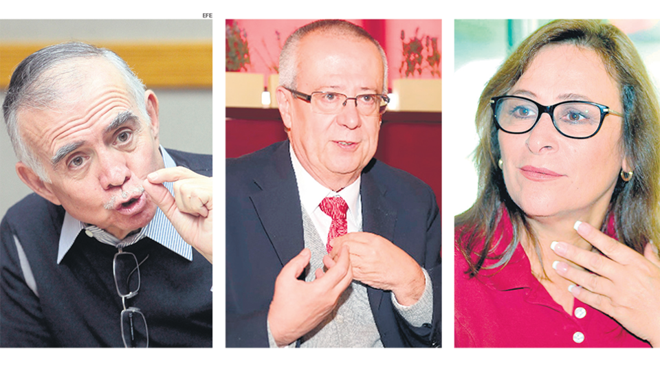 De izq. a der.: Alfonso Romo, Manuel Urzúa y Rocío Nahle García, tres figuras del próximo gobierno.