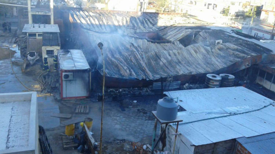 AsÃ­ quedÃ³ el Cesac 14 tras el incendio.