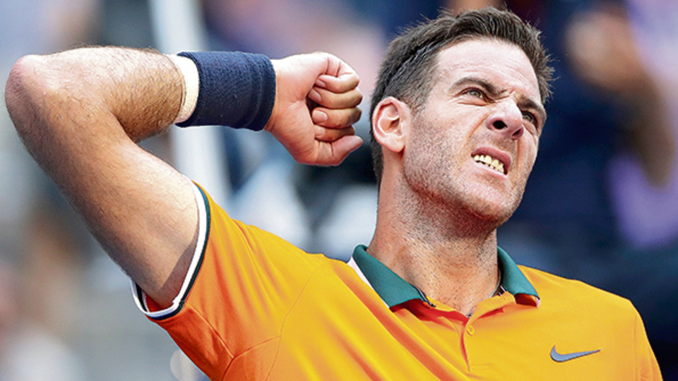 Del Potro necesitó una hora y 56 minutos para ganar.