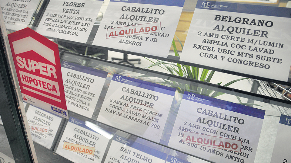 La actualización de los contratos de alquiler es semestral en casi el 80 por ciento de los casos.