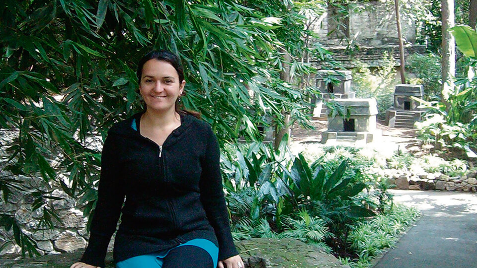 Agustina Padula en el museo nacional de antropología. Ciudad de México