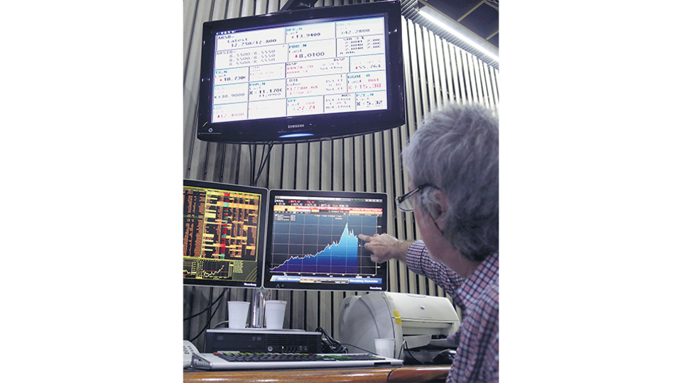 Las acciones líderes cerraron con caída promedio del 3,1 por ciento.