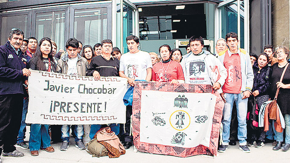 Los Chocobar saliendo del tribunal el día de la condena a Amín.