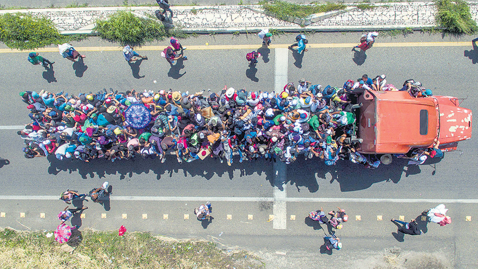 La caravana de migrantes| 'No somos criminales, Trump'