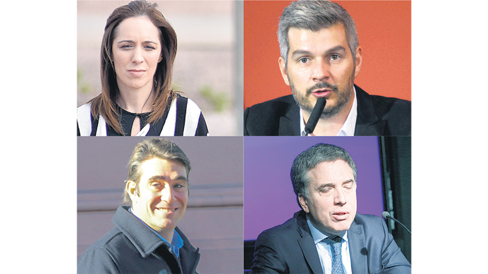 María Eugenia Vidal, Marcos Peña, Javier Iguacel y Nicolás Dujovne.