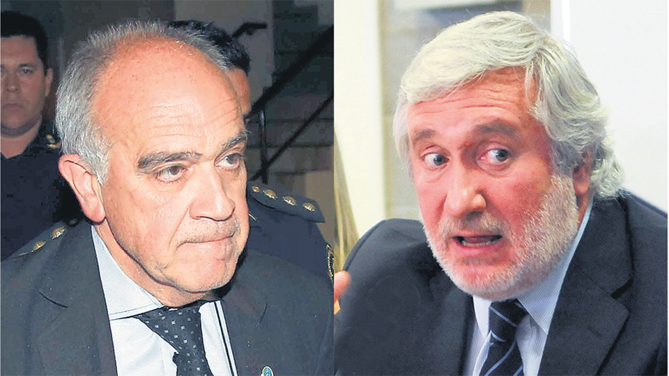 El juez Luis Carzoglio y el procurador Julio Conte Grand, enfrentados por la causa Moyano.