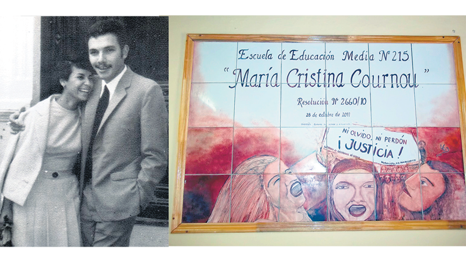 María Cristina Cournou y Nicolás Grandi permanecen desaparecidos. Desde 2011 una escuela de Moreno lleva el nombre de Cournou.
