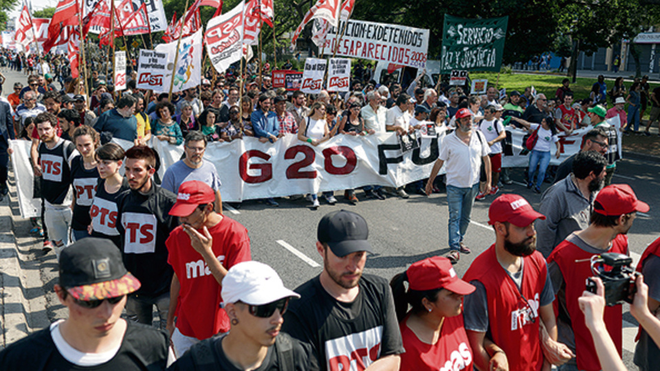 Al final de la marcha se leyÃ³ un documento consensuado entre unas 50 organizaciones polÃ­ticas y sociales.