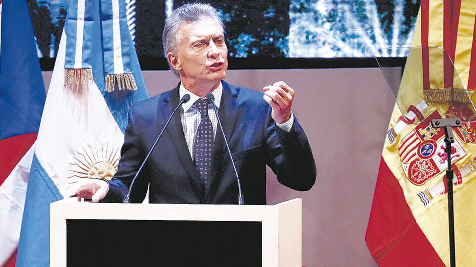 Macri, durante su discurso en CÃ³rdoba, en la inauguraciÃ³n del Congreso de la Lengua.