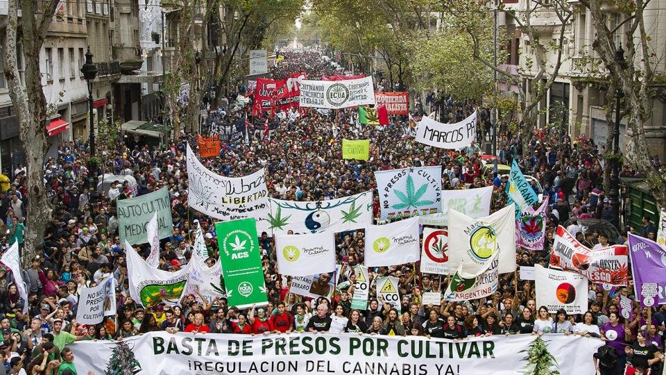 La Marcha Mundial de la Marihuana de 2018.