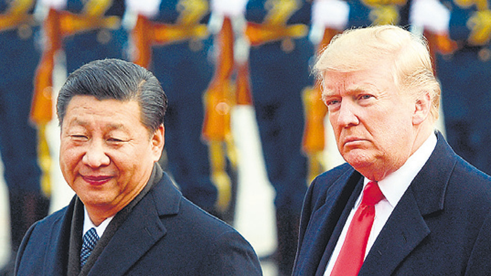 Presidentes Xi Jinping y Donald Trump.