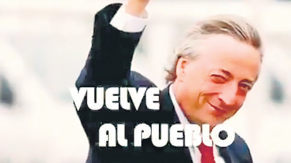 El video de anuncio cierra con una imagen de NÃ©stor Kirchner.